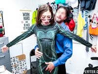 Skinny Gal With Small Cans Gets Punished For Stealing photos (Tiana Blow)