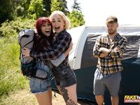 Sexy Redhead Babe With Natural Breasts Gets Fucked In A Tent photos (Yenifer Chacon)