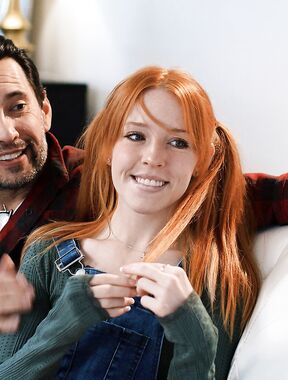 Redhead Cutie Madi Collins Gets Both Of Her Tight Holes Drilled Simultaneously