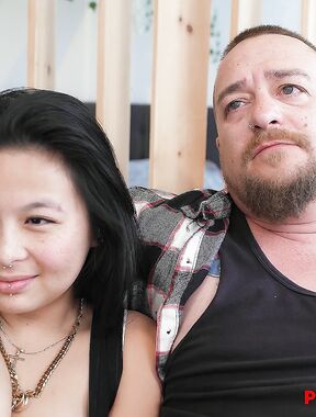 Wild Asian Slut Kim Dupre Gets Screwed On The Sofa