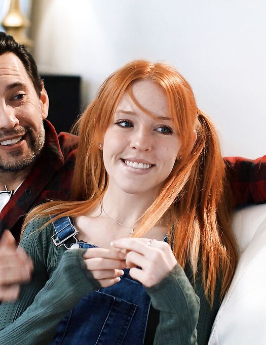 Redhead Cutie Madi Collins Gets Both Of Her Tight Holes Drilled Simultaneously