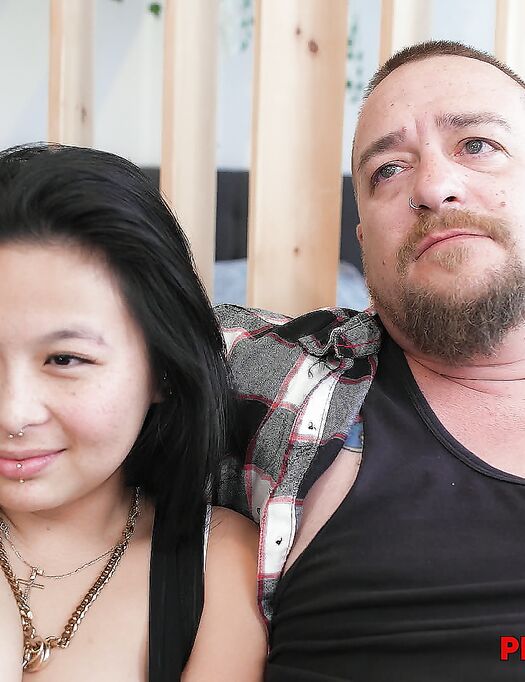 Wild Asian Slut Kim Dupre Gets Screwed On The Sofa