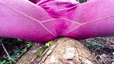 Walking and Fucking in Leggings in the Woods