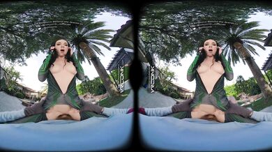 VR Conk brunette fucking cosplay Hela parody POV in VR Porn