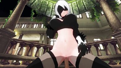 3D HENTAI POV 2B cowgirl