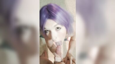 Marie Jane Hentai cosplay girl loves sucking cock