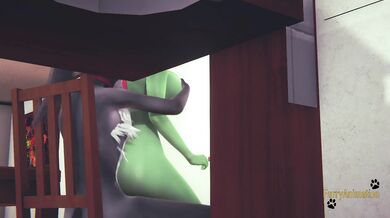 Pokemon Hentai Furry - Gardevoir is fucking by a Cat