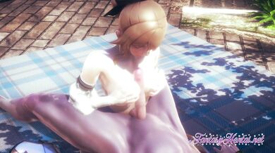 Genshin Impact Hentai - Jean is fucked in the garden of the adventurer's guild