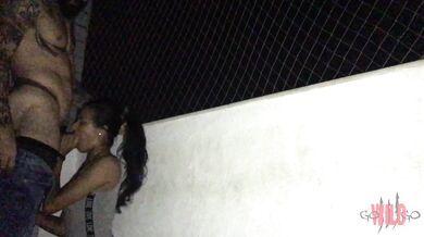 I visited my stepcousin & fucked her ass on the apartment balcony