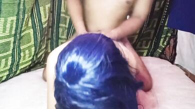 Liz sucking and fucking hot with Satanael