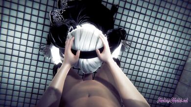 Nier Automata Hentai - POV 2B boobjob, blowjob and fucked