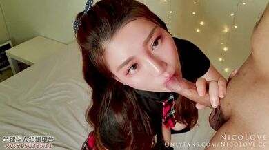 Enjoying a Tasty Cock in My Mouth and Receiving a Facial - NicoLove