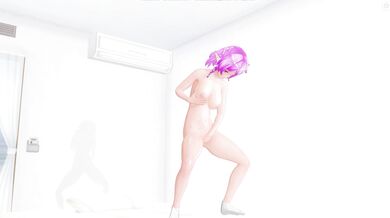 3D HENTAI Cute elf masturbates on the bed