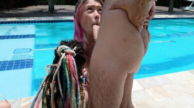 Three Best Friends Share One Big Dick - Brazilian Lesbian Teens - Orgy