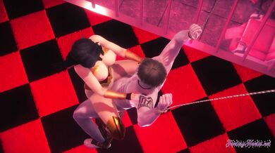 Wonder Woman Hentai - Wonderwoman Ties Up Guy To Suck And Fuck Him