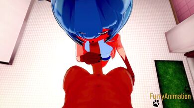 BNA Hentai - Michiru Yiff at Toilet 2/3