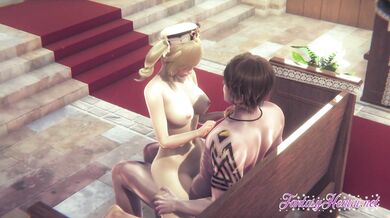 Genshin Impact Hentai - Barbara enjoys sex in her church