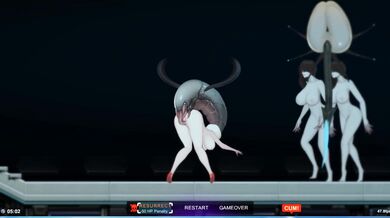 Alien Quest (part 1). The attack of lesbians and winged monsters | anime