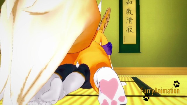 Furry Hentai Zelda Digimon - Wolf Link is fucked by Renamon