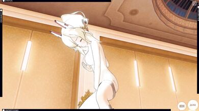 3D HENTAI Ayanami from Azur Lane masturbation and cum