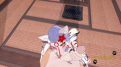 Furry Hentai - Wolf blowjob to Dog and cum in her mouth