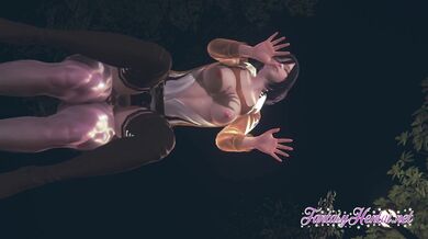 Attack on Titan Hentai - Mikasa faces a titanic cock