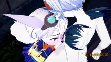 Ratchet & Clank Pokemon Hentai - Lombax Rift having sex with Cinderace