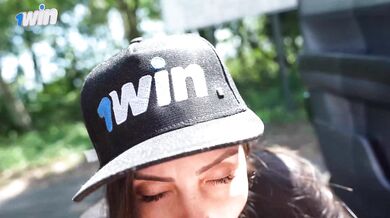 Busty brunette showing off and giving a blowjob on the avenue | Victoria RC | LP Produções