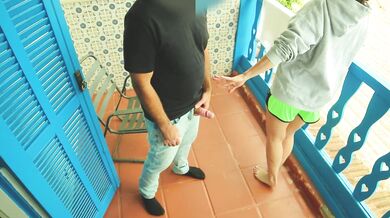 Beach house with blowjob and facial with friend.