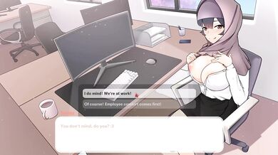 Tsundere Milfin [ HENTAI Game ] Ep.6 my boss is teasing me with her massive tits