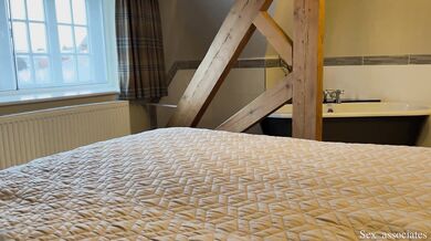 Shy Stepmother And Son Share a Bed In A Hotel