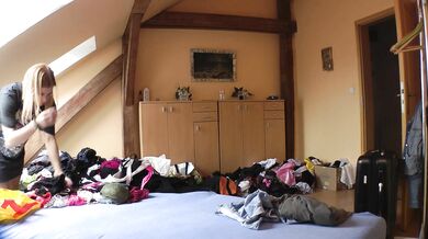 College girls come for a fashion photo shoot turns into a porn casting for an amateur porno director