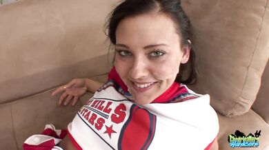 Banged Cheerleader Ivy Cumshot And Pompoms