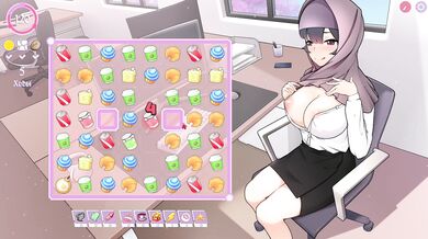 TSUNDERE MILFIN [HENTAI game] a colleague lifted her hijab to make it cooler