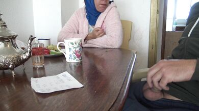 58-year-old moroccan mother masturbating with stepson