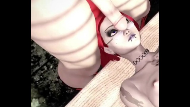 My slutty girlfriend puts his cock in my mouth without my permission (Futa animation) - Jazziuu