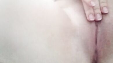 with her thong out of place to masturbate