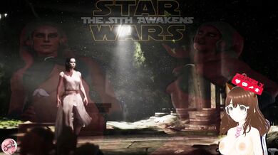 Rey from Star Wars in a Foursome, each hole is full with dicks (Futa animation) - Jazziuu