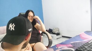 Hot wife welcomes her PC technician neighbor in a very provocative outfit and lets him fuck her up t