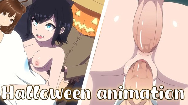 Hot gothic friend invites me costume party for double penetration (hallowen animation) - Jazziuu