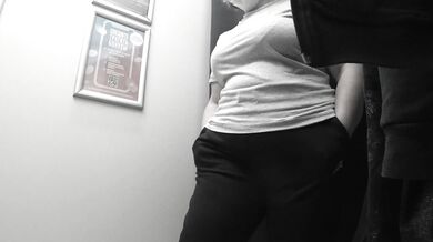 I'm in the fitting room.