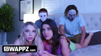 SWAPPZ - Swapping Our Little Step Sisters Kylie Rocket & Lily Larimar for a Halloween Foursome