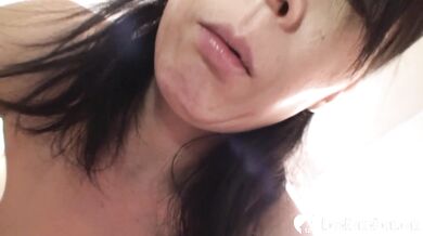 Asian mom helps her stepson with sex learning