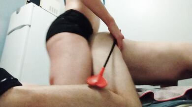 Pegging Hard with Miss Blue. Ancrage dur