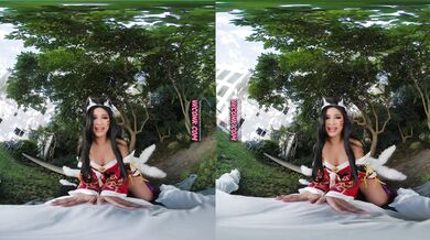 VR Conk Avery Black as hot fox with nine tails Ahri - League of Legends XXX Parody VRPorn