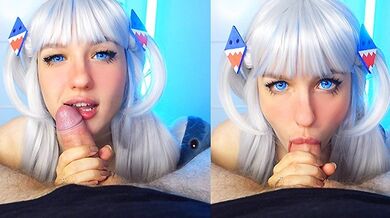 POV your dick passionately sucks Gura Gawr - Sunako_Kirishiki