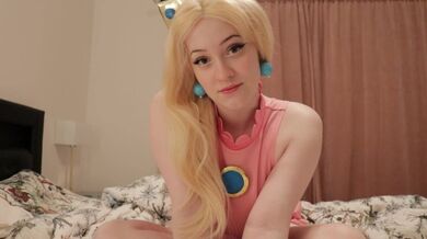 Stripping and fucking you in my peach cosplay