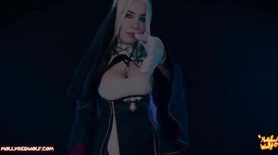 I lied to nun and she discipline me with pegging. Femdom - MollyRedWolf