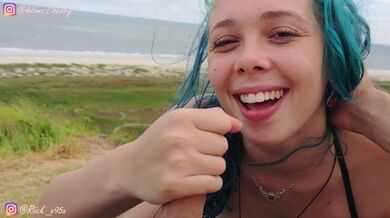 New Year's travel vlog!!! I had public sex in the beach and took Cum in Mouth inside the tent !!! Ch