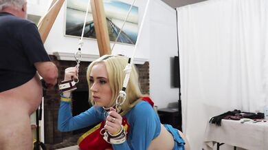 Candy White “Supergirl Solo 1-2” Bondage Doggystyle Blowjobs Deepthroat Oral